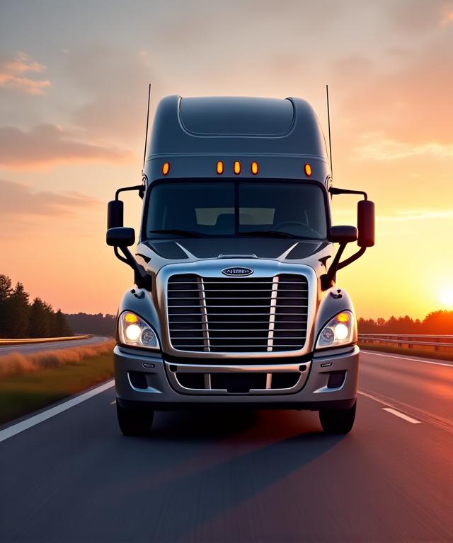 Sterling Way Supply Chain LLC fleet vehicle on a clear highway