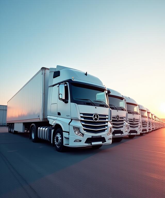 Modern trucking fleet operating in Georgia